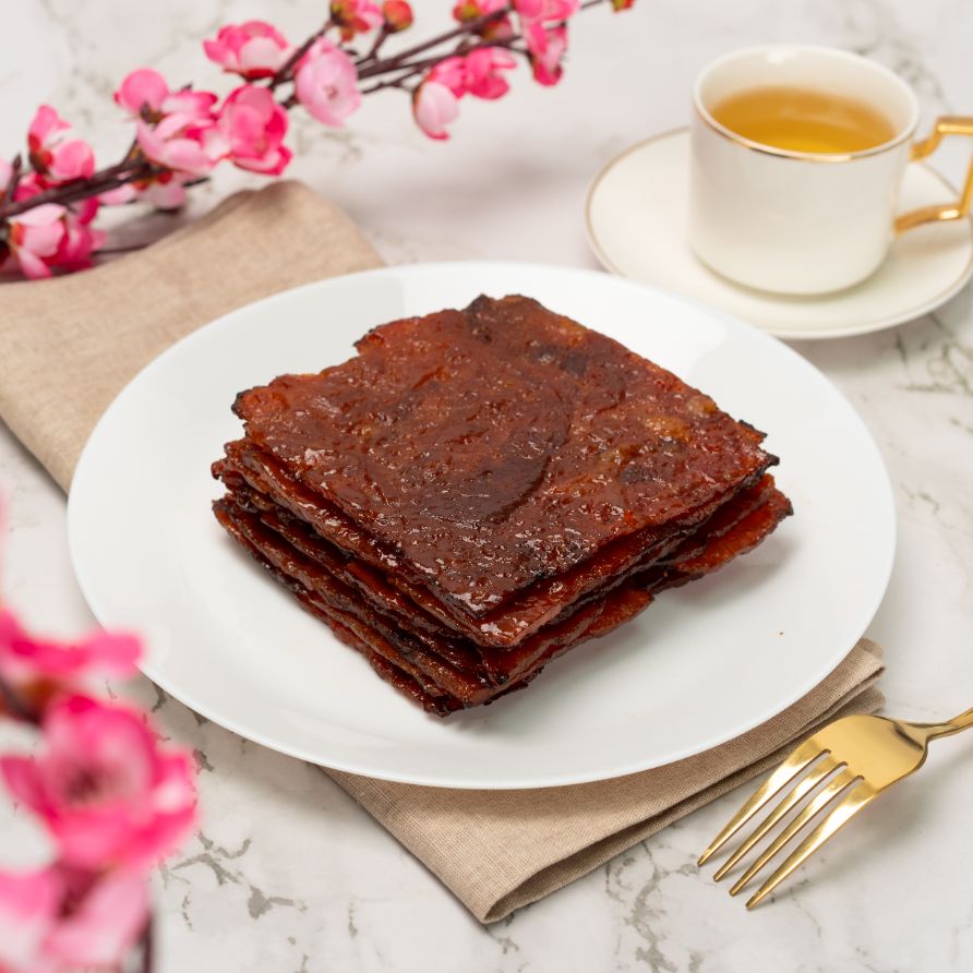 SLICED PORK BAK KWA 500G 传统手工切片肉干