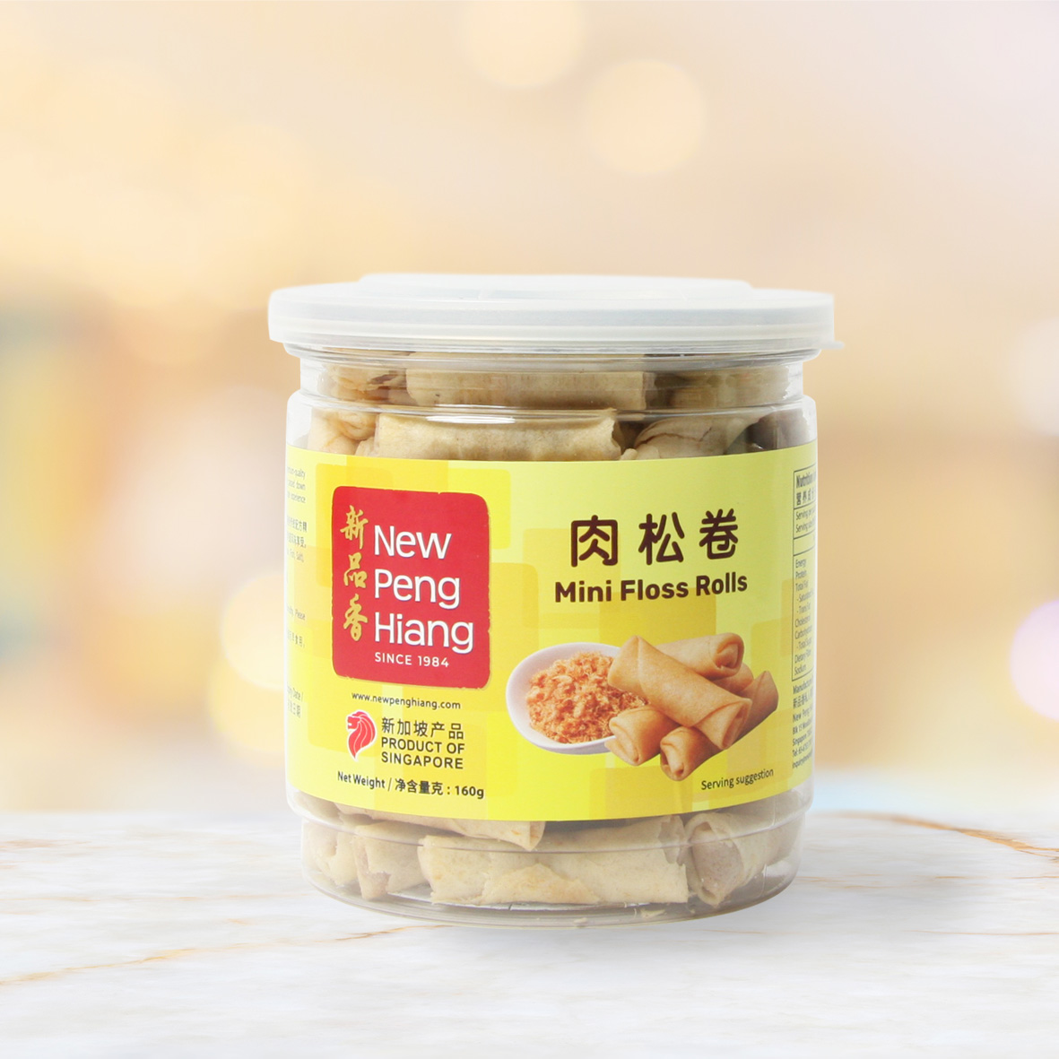 MINI FLOSS ROLLS 160G 香酥肉松卷（罐）