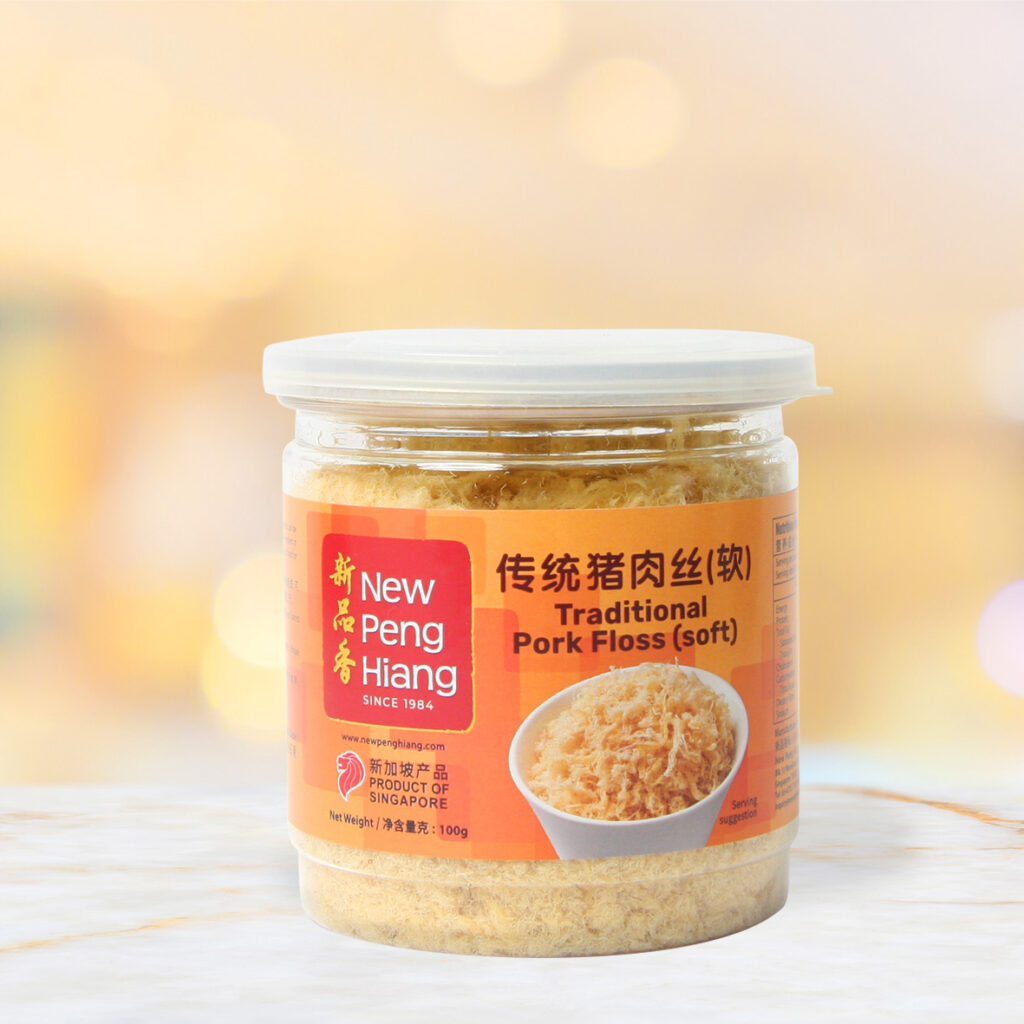 TRADITIONAL PORK FLOSS 100G (BOTTLE) 传统猪肉丝（罐）