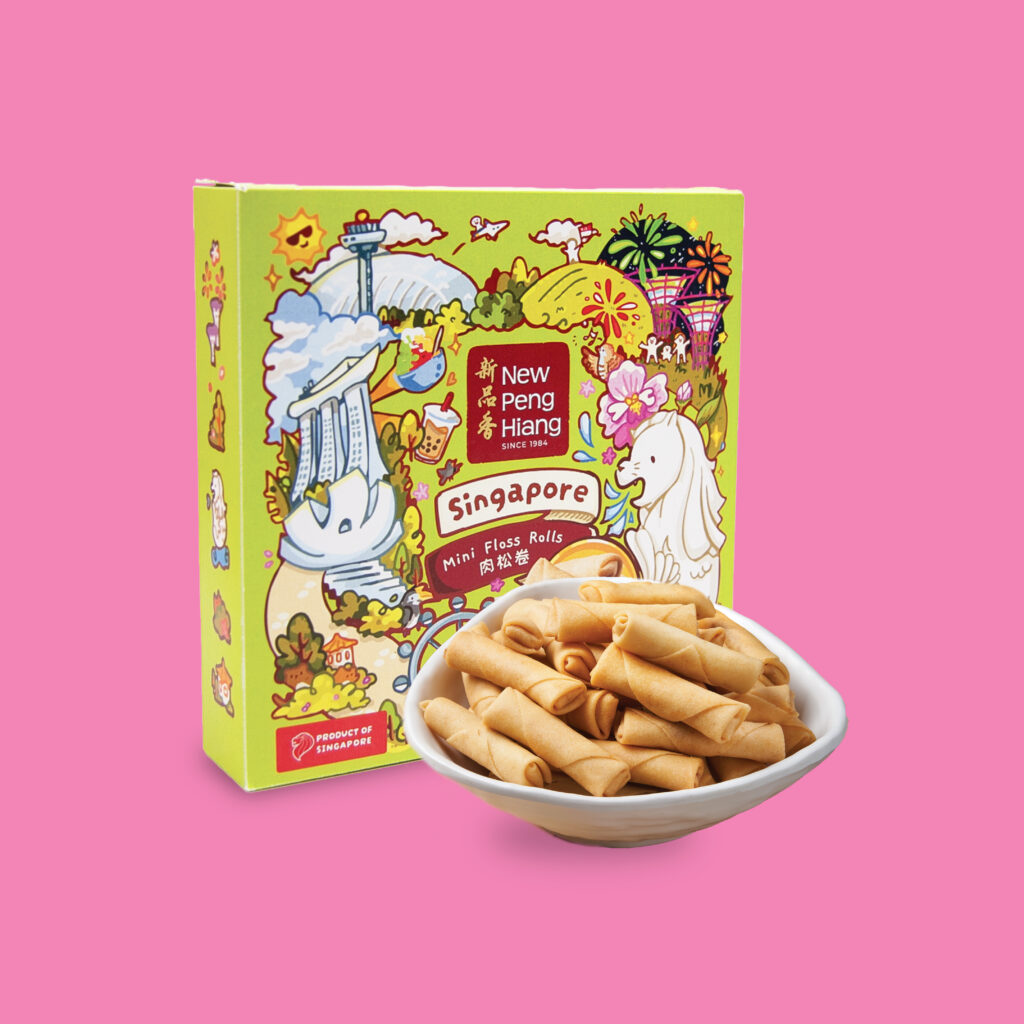 LION CITY SERIES – MINI FLOSS ROLL 80G 狮城系列 – 香酥肉松卷