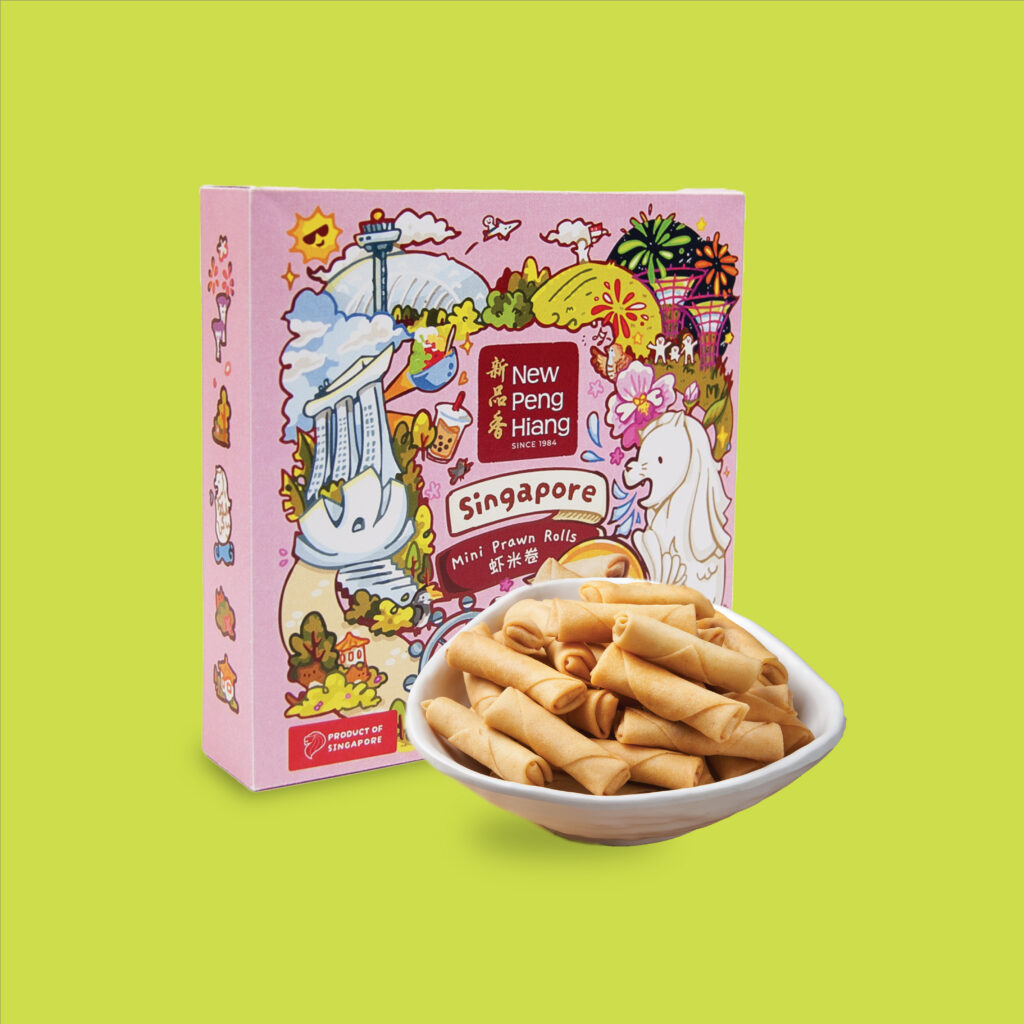 LION CITY SERIES – MINI PRAWN ROLL 80G 狮城系列 – 香酥虾米卷